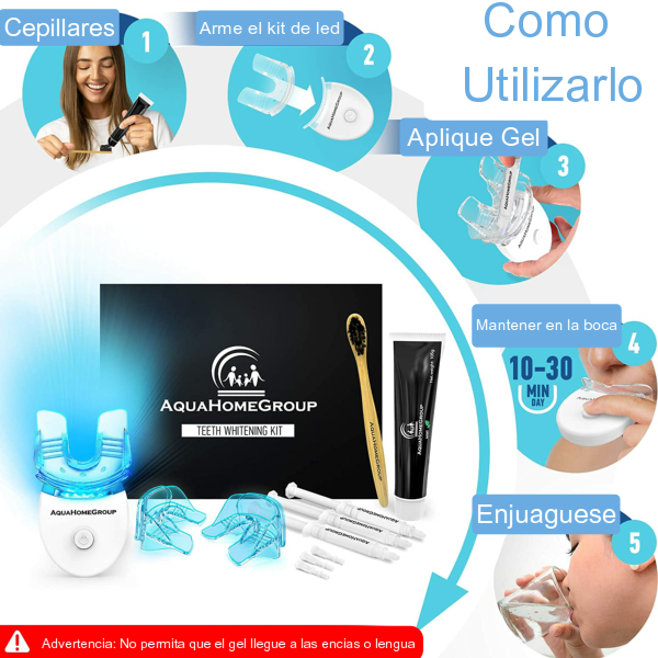 Kit Blanqueador Dental - Como utilizarlo